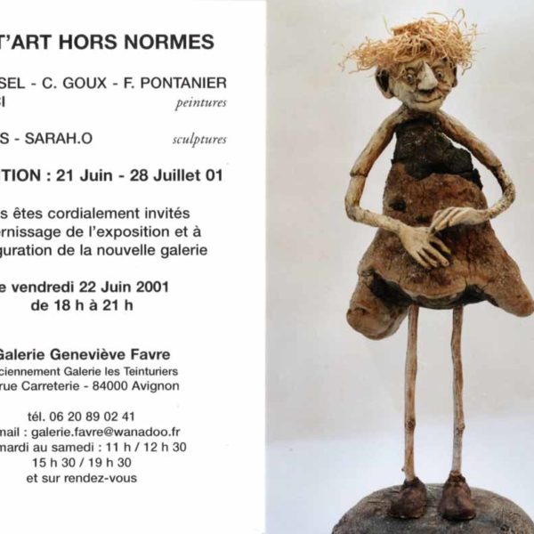 Sabrina Gruss Expo 2001 Galerie Favre Avignon