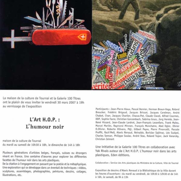 Sabrina Gruss Expo 2007 Galerie 100 Titres Bruxelles