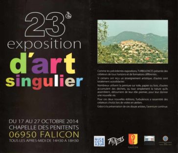 Sabrina Gruss Expo d'Art Singulier Falicon 2014