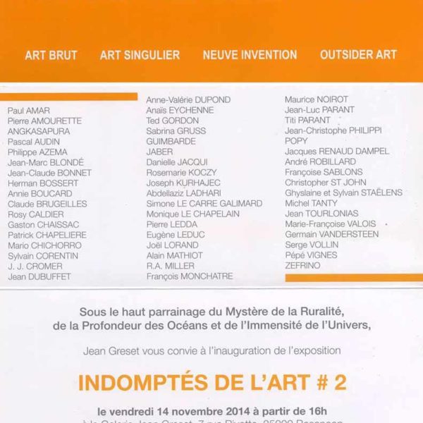 Sabrina Gruss Expo 2014 Galerie Jean Greset Besançon