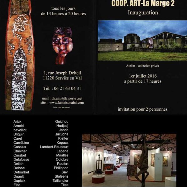 Sabrina Gruss Coop.Art-La Marge Serviès-en-Val 2016