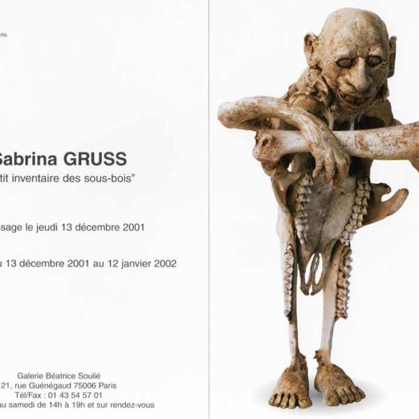 Sabrina Gruss Expo Galerie Béatrice Soulié 2001
