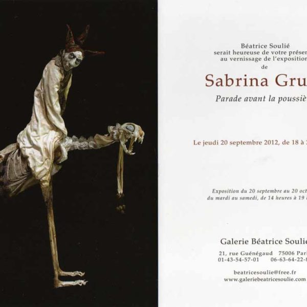 Sabrina Gruss Expo Galerie Béatrice Soulié 2012