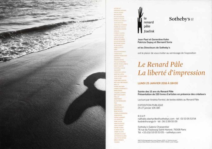 Sabrina Gruss Expo Le Renard Pâle