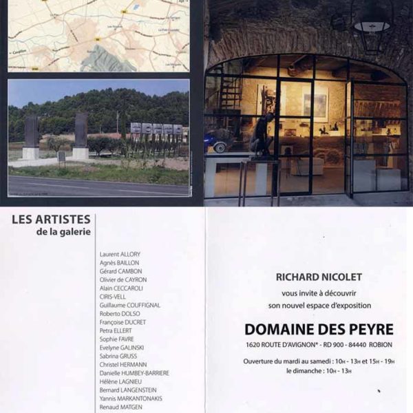 Sabrina Gruss Inauguration Galerie Richard Nicolet