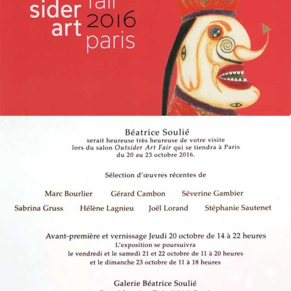 Sabrina Gruss Salon Ousider Art Fair 2016